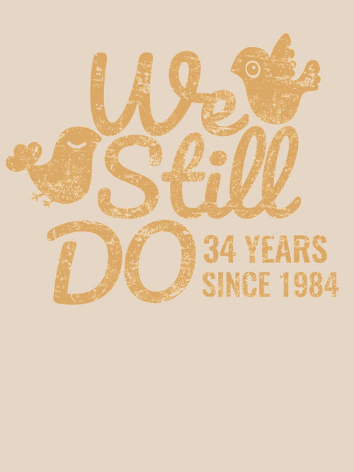 34th Wedding Anniversary Tee Thirty-Four Years of Marriage Couple T-shirt, Phone Cases And Other Gifts by MemWear