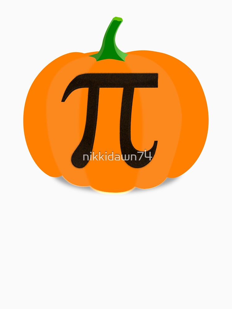 Pumpkin Pi Funny Math Science Teacher Pun Halloween design by nikkidawn74