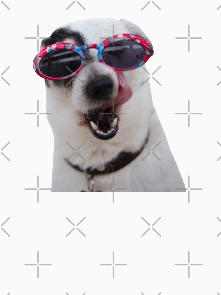 Stylish Funny Dog (Green BG) by FilipeFerreira