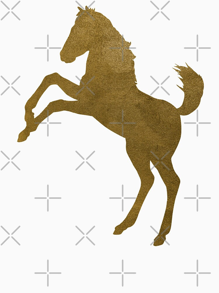 Golden Mustang Horse by SoccaTamam