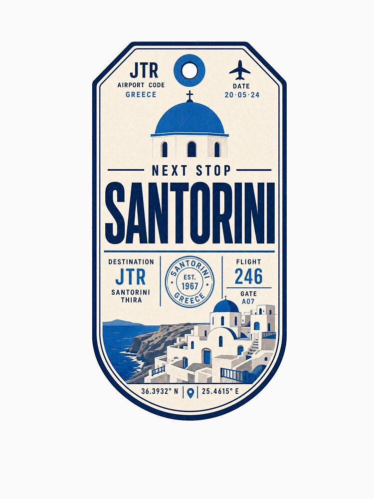 Next stop Santorini holiday by pirminio