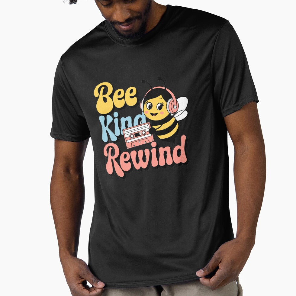 Bee Kind, Rewind" – Retro Bee T-Shirt | Perfect for Animal Lovers & Retro Fans by T010