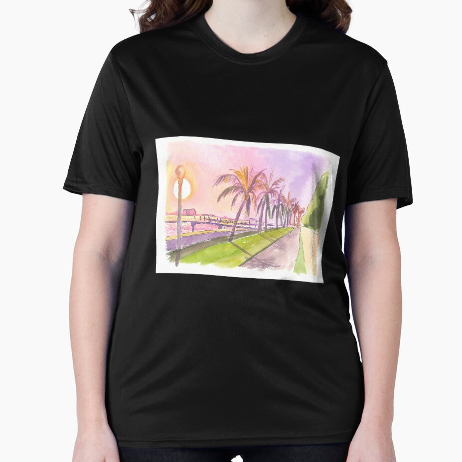 Sunset on Palm Beach Florida Lake and Bikeway by artshop77