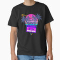 90s Vaporwave Sunset Cassette Tape in Outrun Synthwave style design by D-C-Designs
