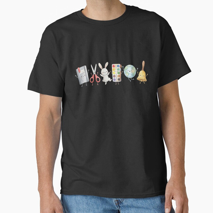 Back to School Teacher Student Cute Supplies First Day T-Shirt | Funny School Graphic Gift by Trendably