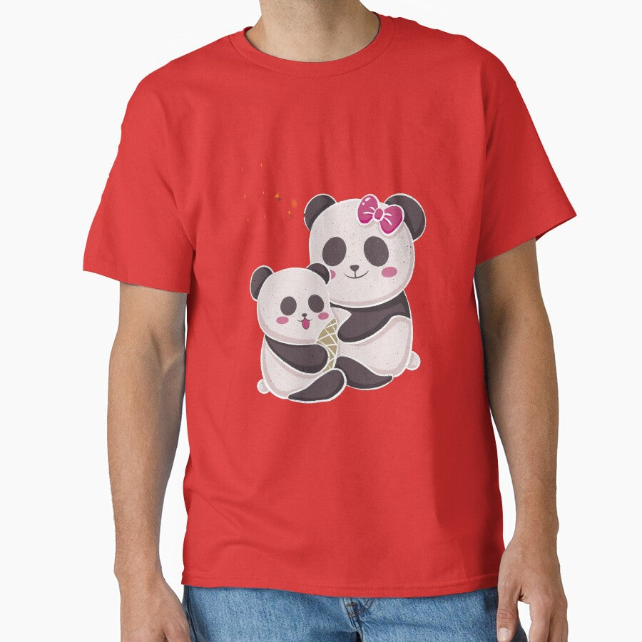 Cute Mother And Baby panda Sticker by sisterthreein