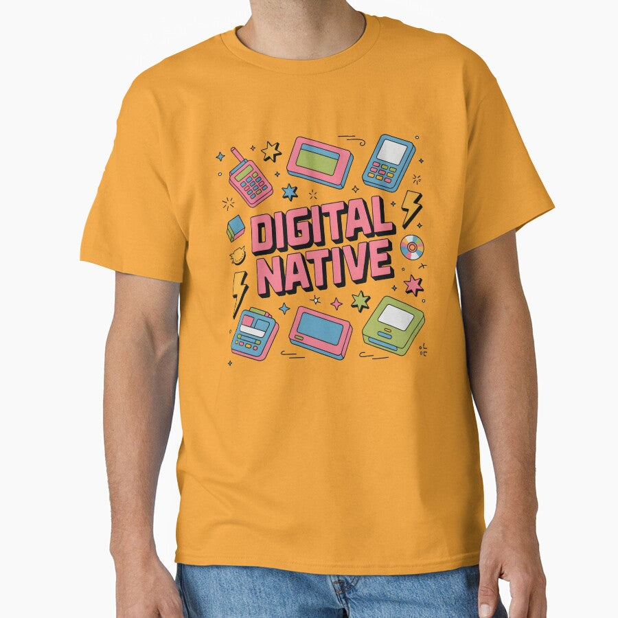 Retro 90s Digital Native Tech Gadget Doodle Design by Enea Kelo