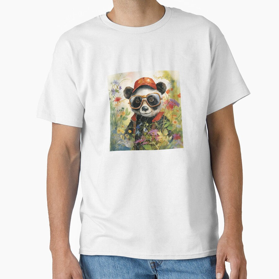 A PANDA WITH MODERN GLASSES by infinitearte