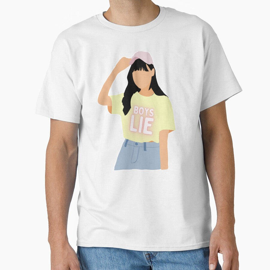 Boys Lie inscription on a girl's T-shirt by VentureGraphics