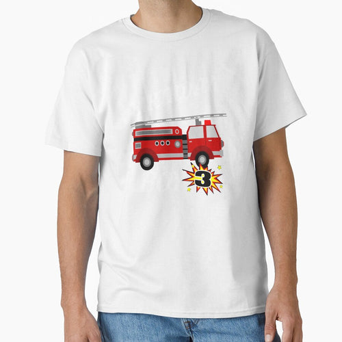 3 Years Old Birthday Design Firetruck GifDesign by drwigglebutts