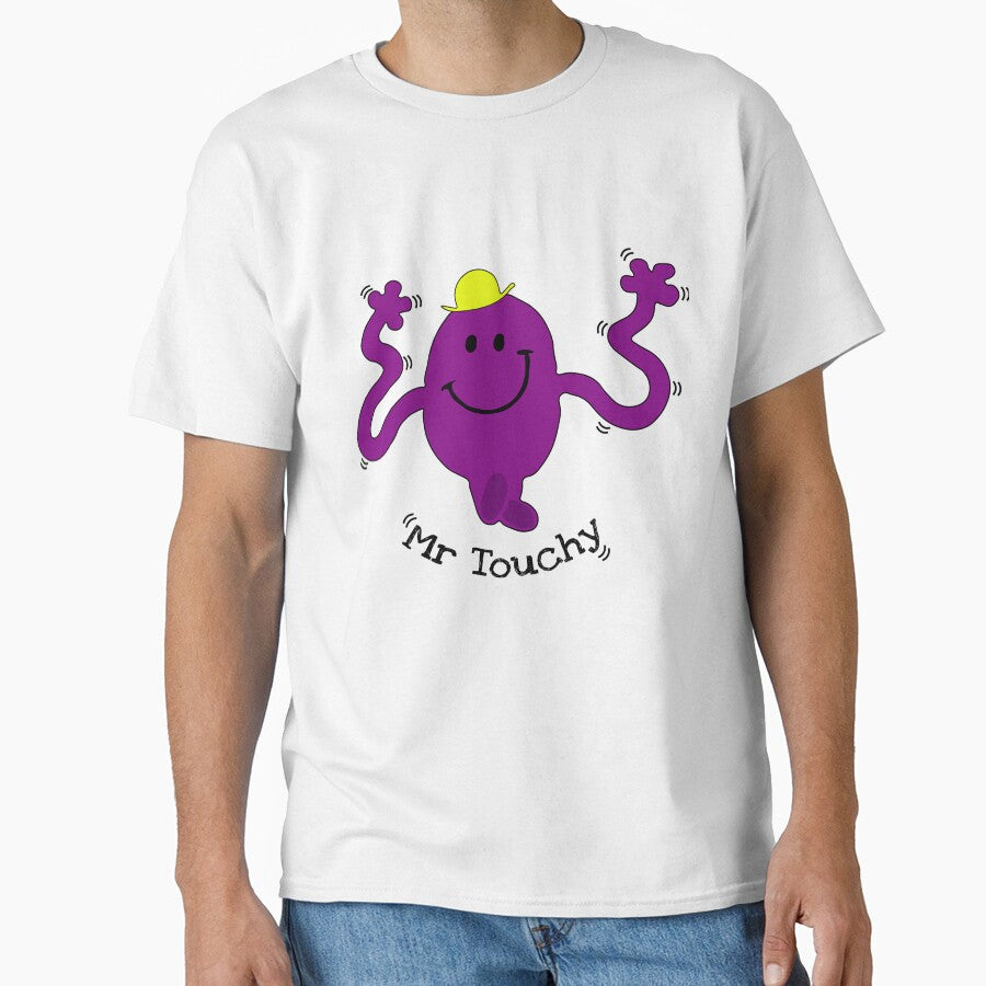 Funny Mr Touchy Shirt - Mr Touchy t shirt - Mr Touchy t-shirt - Funny Mr Men Parody - Fun Mr Men Touchy Guy Shirt by happygiftideas