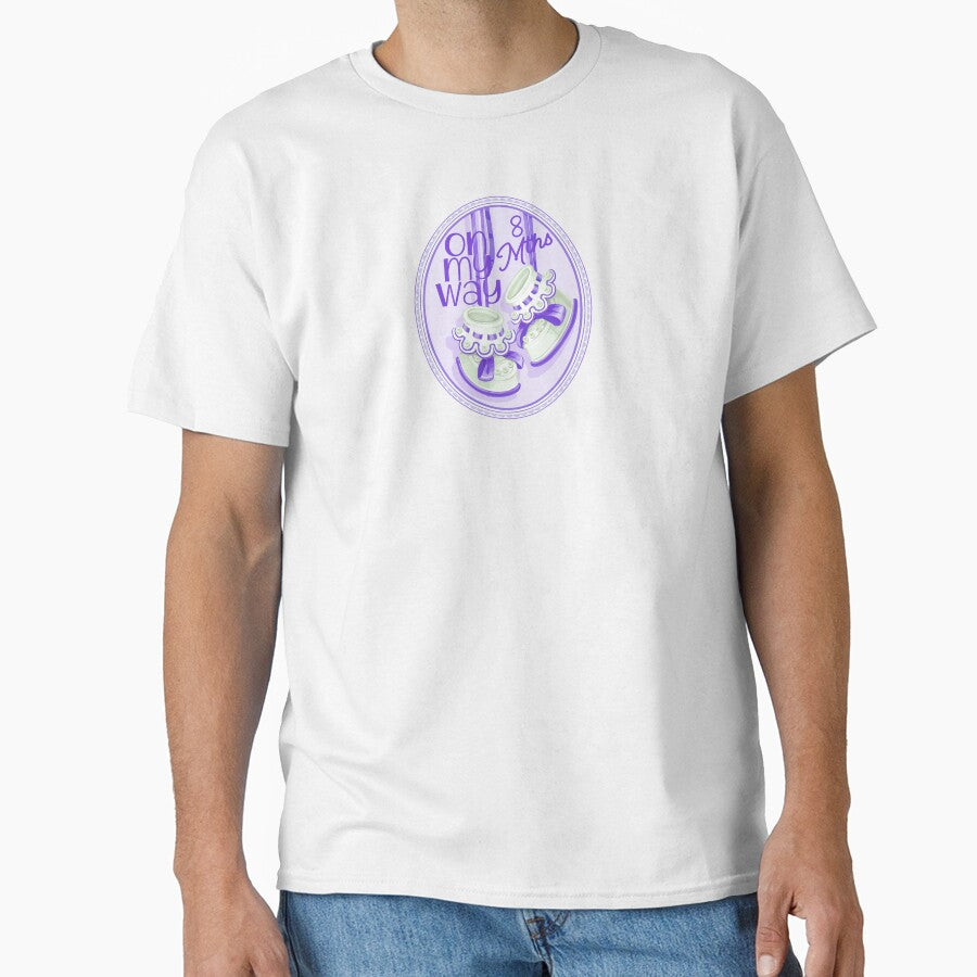 “On My Way - 8 Mths” Purple (Incl. Maternity & Baby Wear) by PawsitiveMum