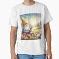 gnome with yellow hat and bunny happy fantasy easter landscape by Expressions-Sel