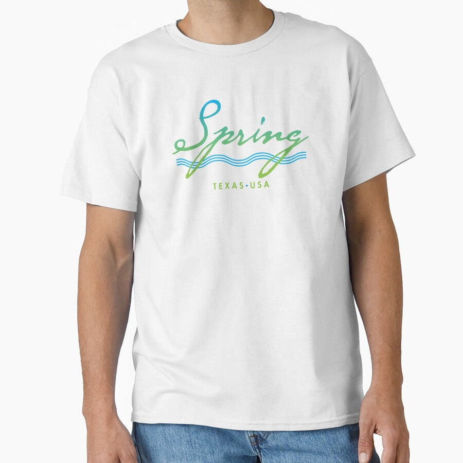 Spring Texas Typographic Design by Futurebeachbum