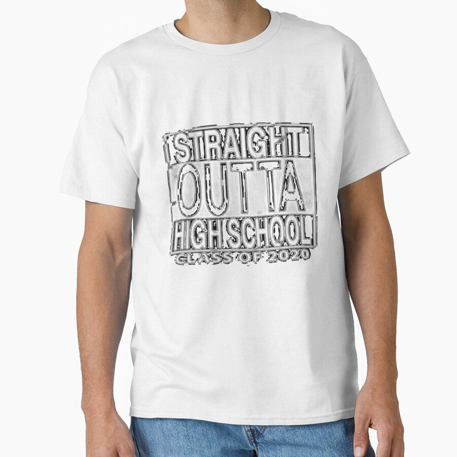 STRAIGHT OUTTA HIGH SCHOOL Class Of 2022 Graduation Gift T-Shirt by aramida