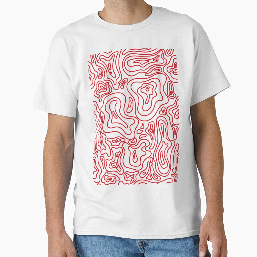 Groovy fun 70's patter aesthetic pink + red by Ray Sánchez