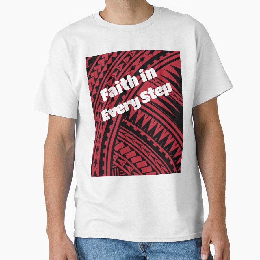 Faith in Every Step Tribal Print by Kokua Apparel