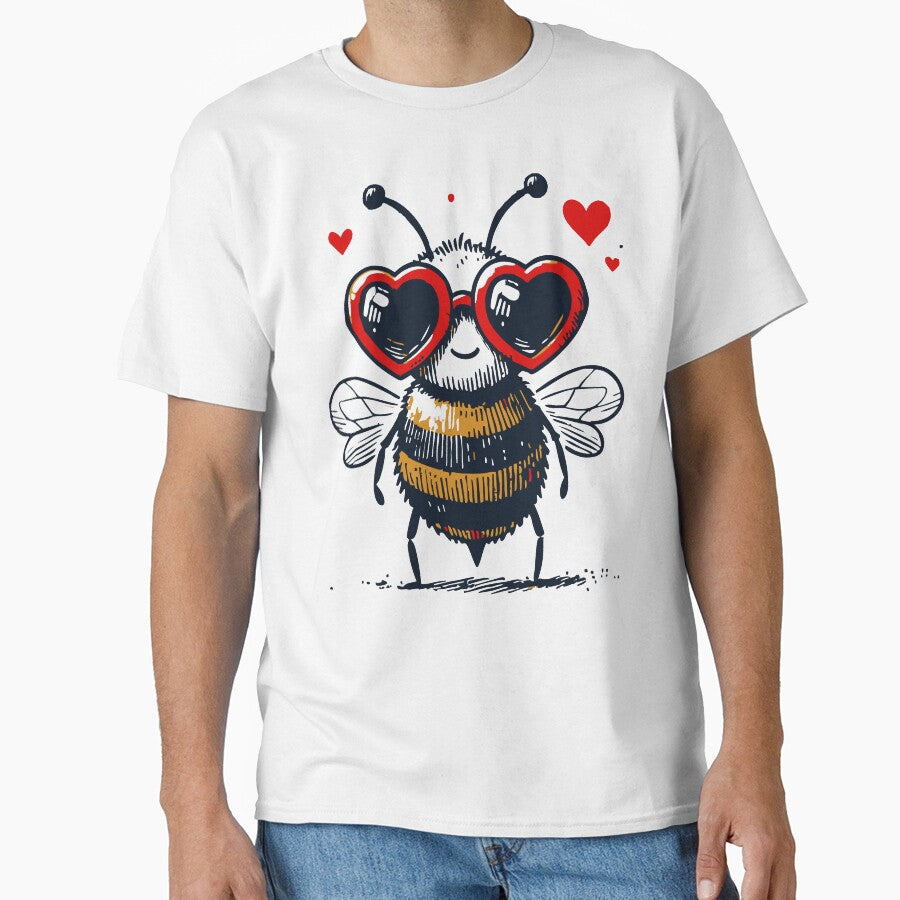 Bee My Valentine Happy Valentine Day Sketchy by TomFrontierArt