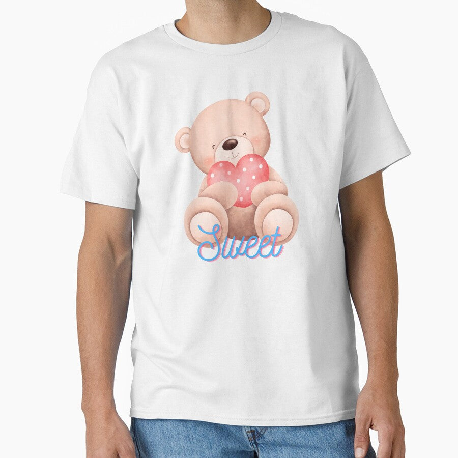 Sweet Teddy Bear with Heart by BoomBoomBaby