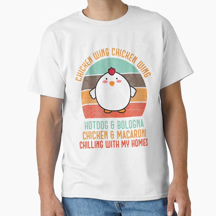 Chicken Wing Chicken Wing Shirt Song Lyric Hot Dog Bologna by murkybustle9