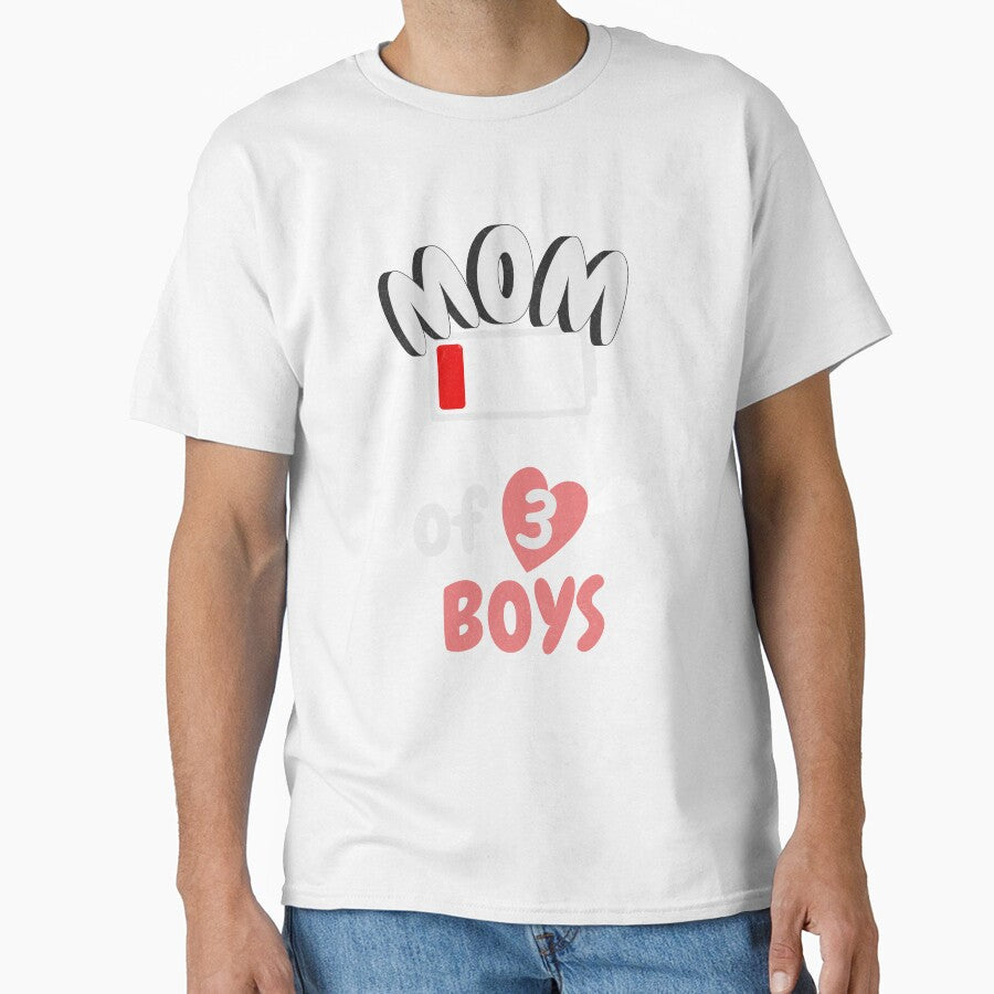 Funny Mom of 3 boys low battery by cutefashion