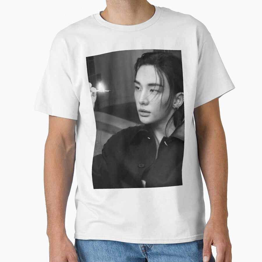Hyunjin Poster HOT black and white boyfriend you make Stray Kids stay SKZ SKZOO hyunpic bang chan lee know han felix IN dominate kpop by Kpop-Noona