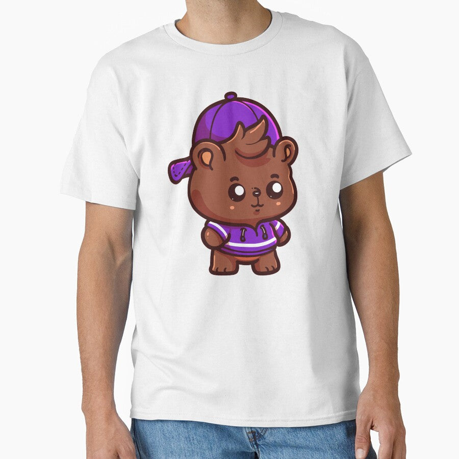 Millennial Bear Wearing Purple Merchandise by Voyshop
