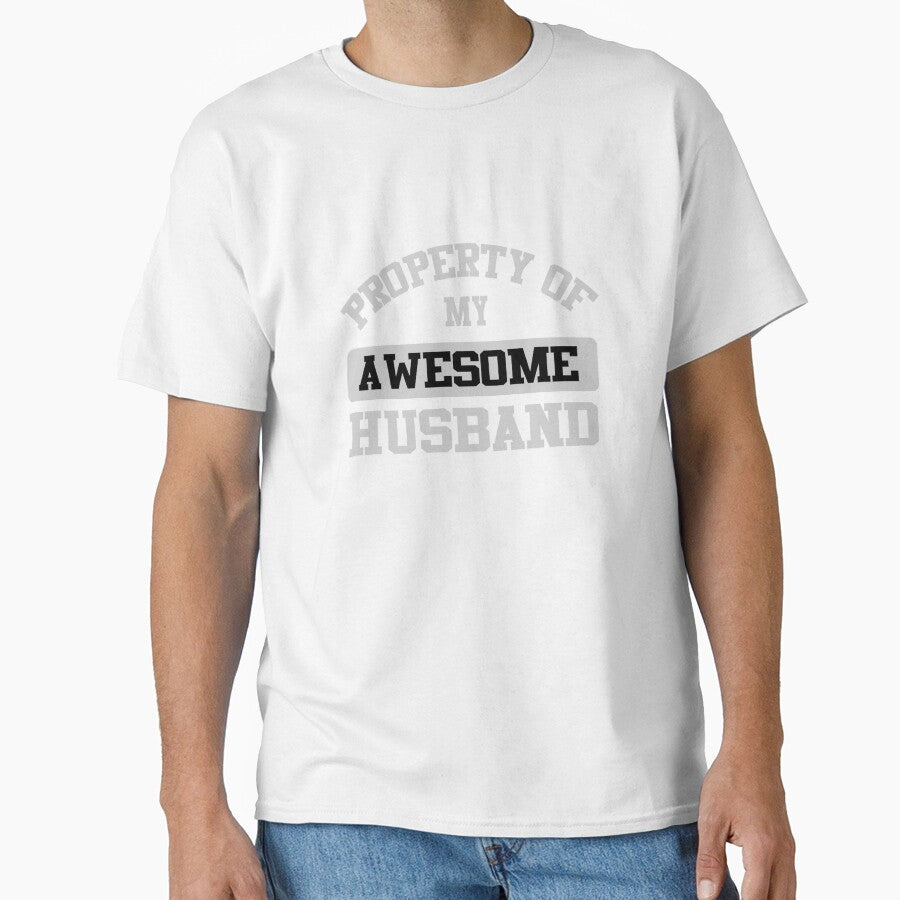 Property of My Awesome Husband Couple Shirt by kyuzki