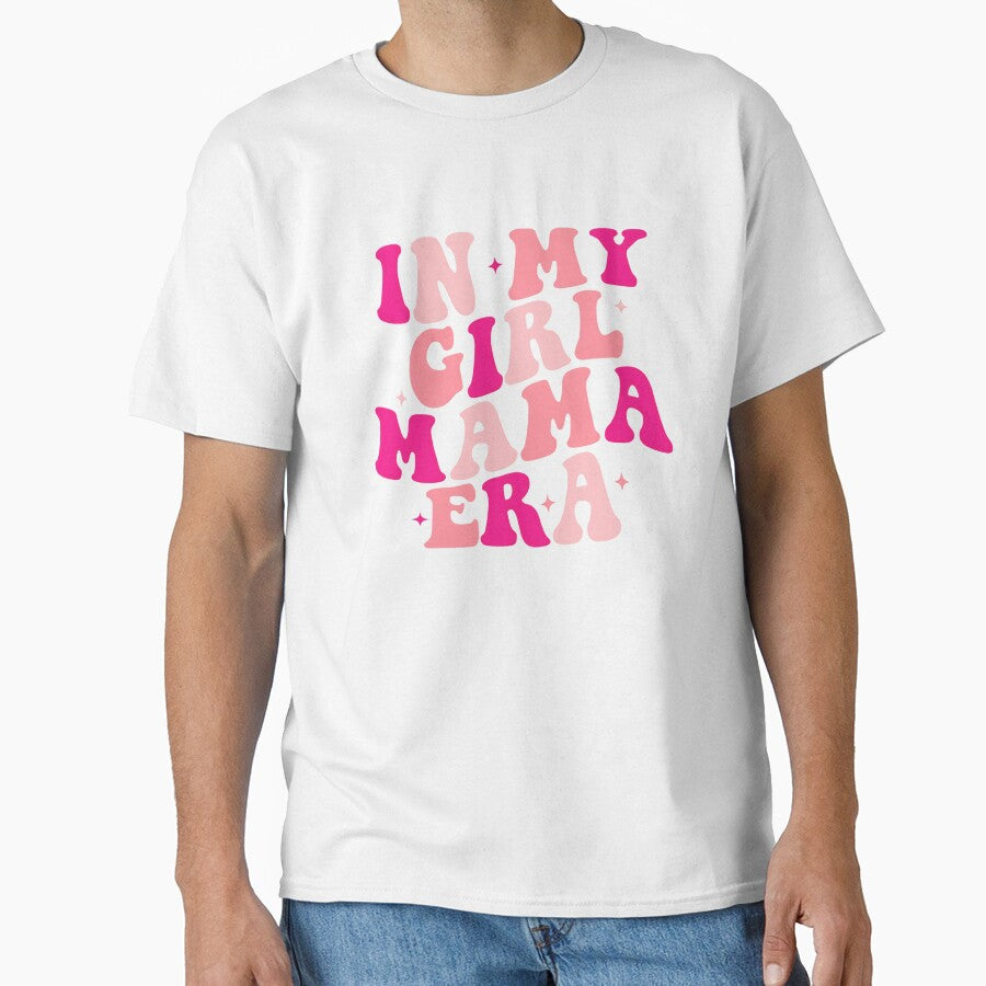 In My Girl Mama Era Retro Groovy Pink Typography by Siriusvibes