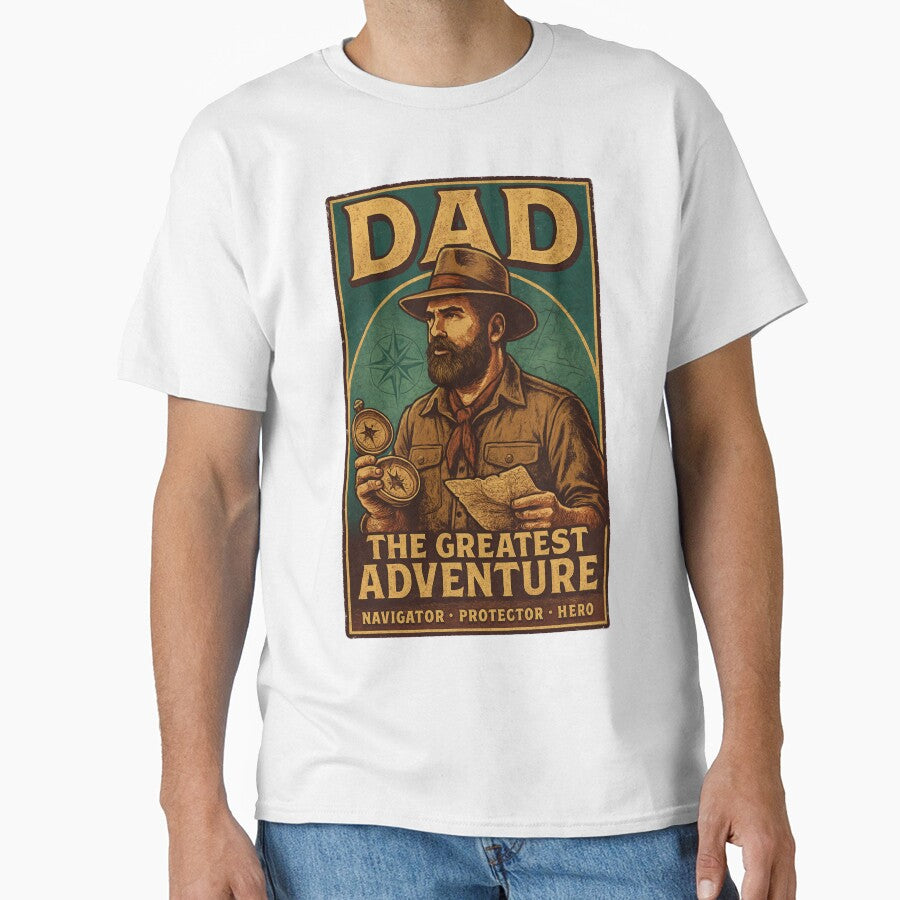 Dad The Greatest Adventure Vintage Fathers Day Gift by MasCorner