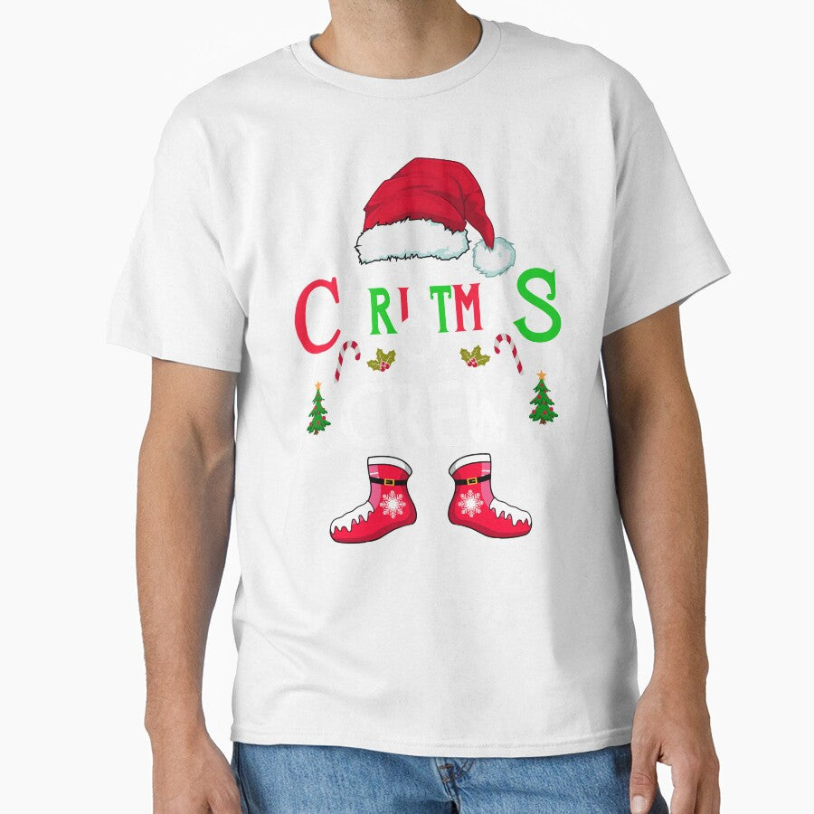 christmas crew family 2023 santa shirt, fanny christmas squad matching xmas shirt by ZAIN JAMAL