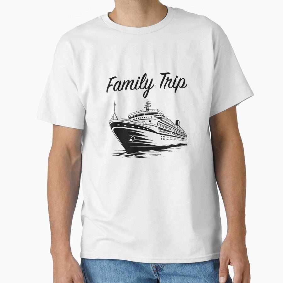 Cruise Ship - Family Vacation (Black Lettering) by VelvetRoom