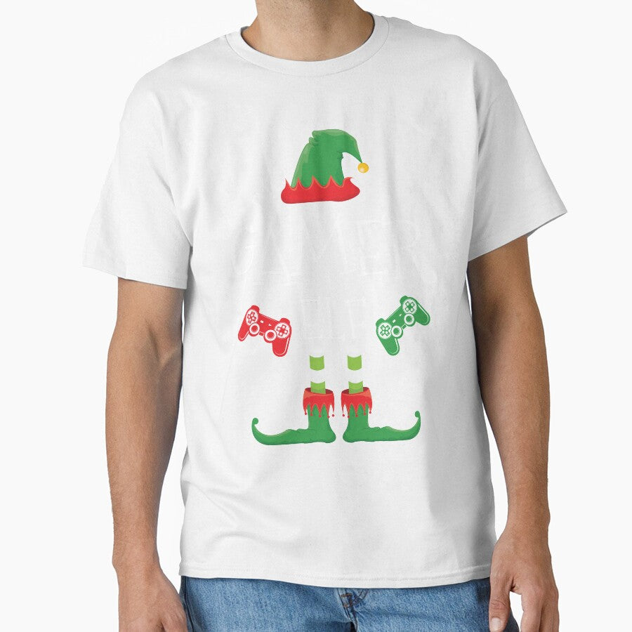 Gamer Elf Family Matching Christmas Group Funny Gift by DavisHasari