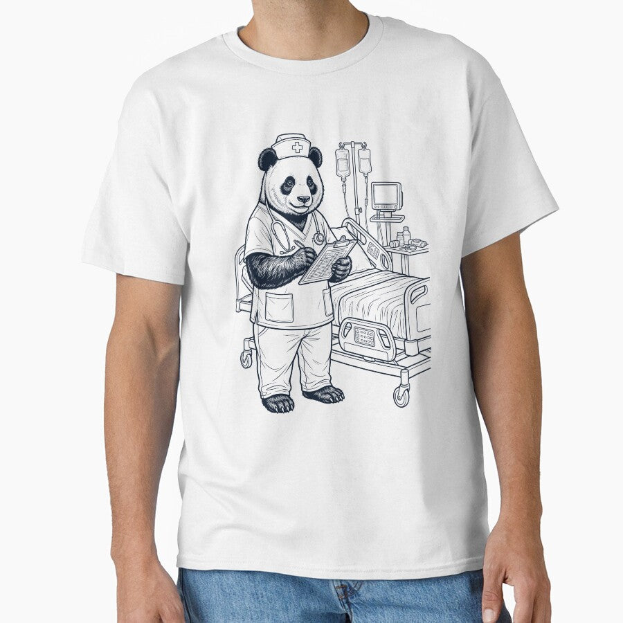 Vintage Panda Nurse Animal Lover by TerryConnells