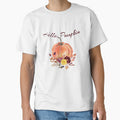 Hello, Pumpkin, fall watercolor pattern by HappyVibesAlert