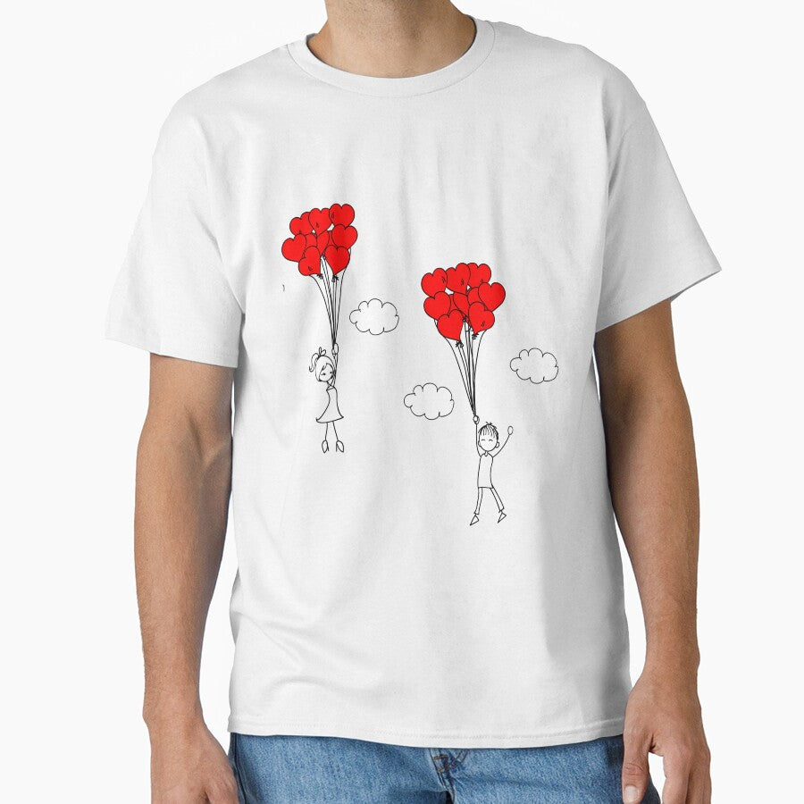 Matching Couple Heart Balloons Design by AmetistLight