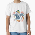 Dream big. Lettering and floral design quote. by Mushrankhan