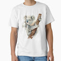Save Australian Koala T shirt, Cute Koala Graphic Design T-Shirt by belmahdy