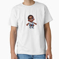 Cute Sitting Black Boy – Adorable African American Toddler Art by Lulunza