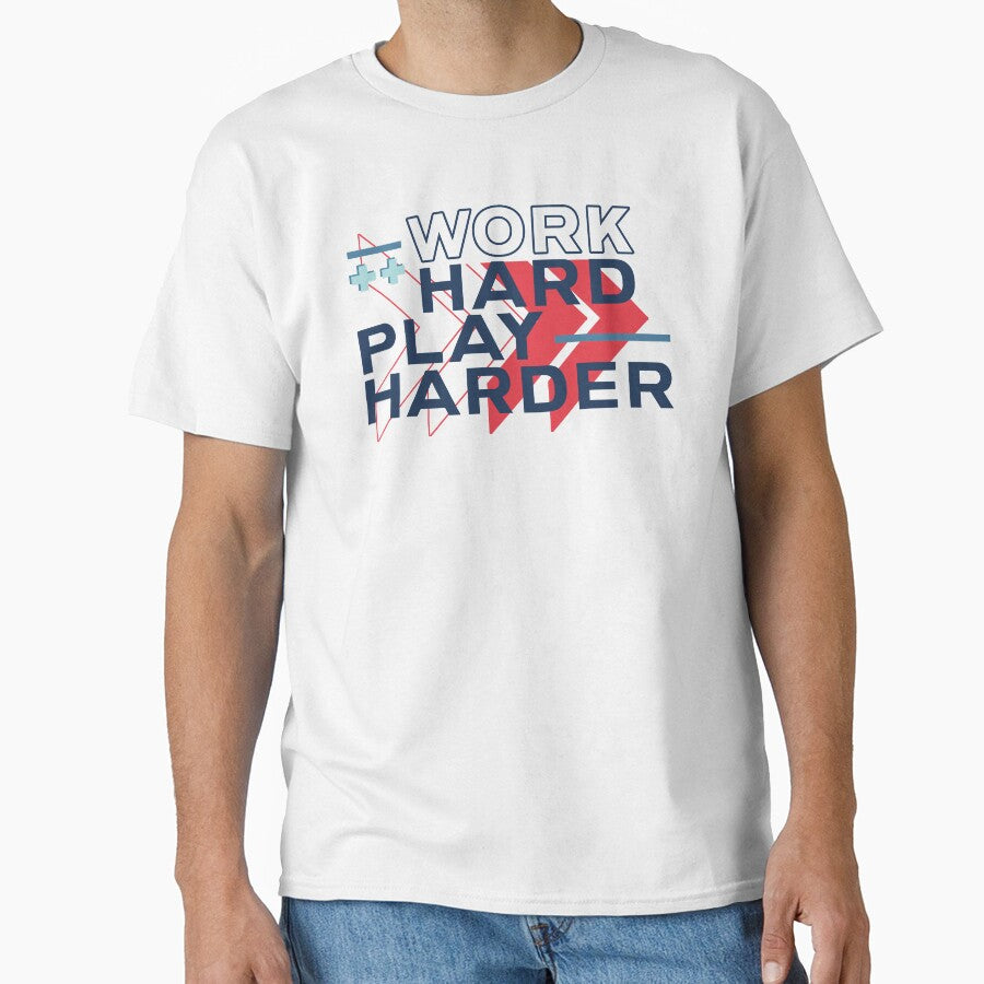 Work Hard Play Harder Motivational Gaming Hustling by wingstar