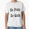 No Pain No Gain - Minimalist Typography by WortStudio