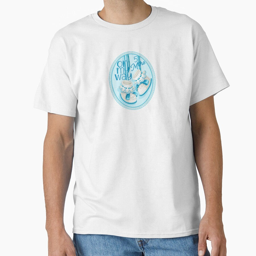 “On My Way - 5 Mths” Blue (Incl. Maternity & Baby Wear) by PawsitiveMum