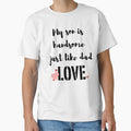 LOVE My Son is Handsome Just Like Dad  Red Pink Heart by BoomBoomBaby