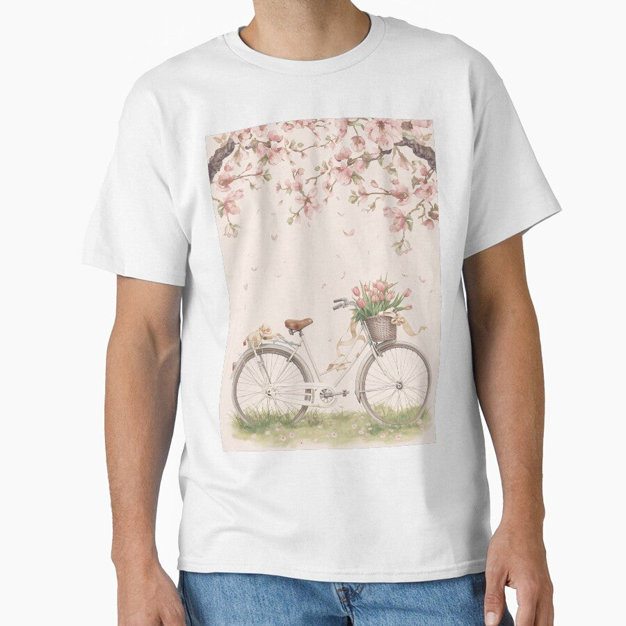 Spring Blossom Bicycle Cottagecore Aesthetic by Deezyned