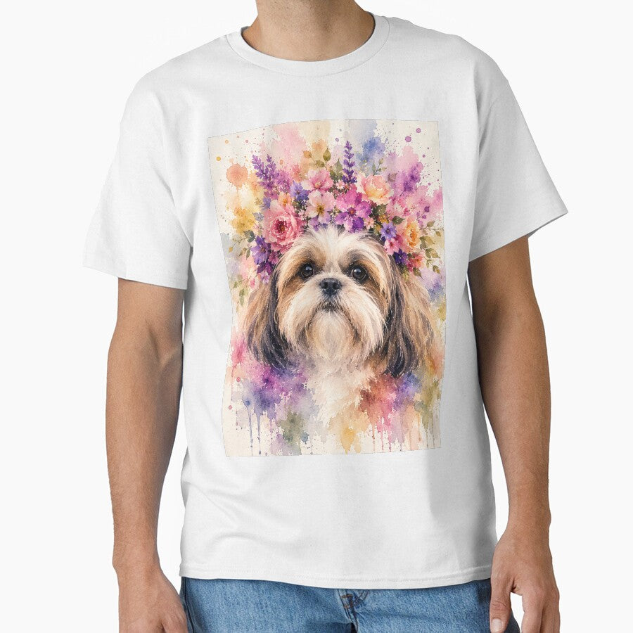 Floral Shih Tzu by Weird & wonderful