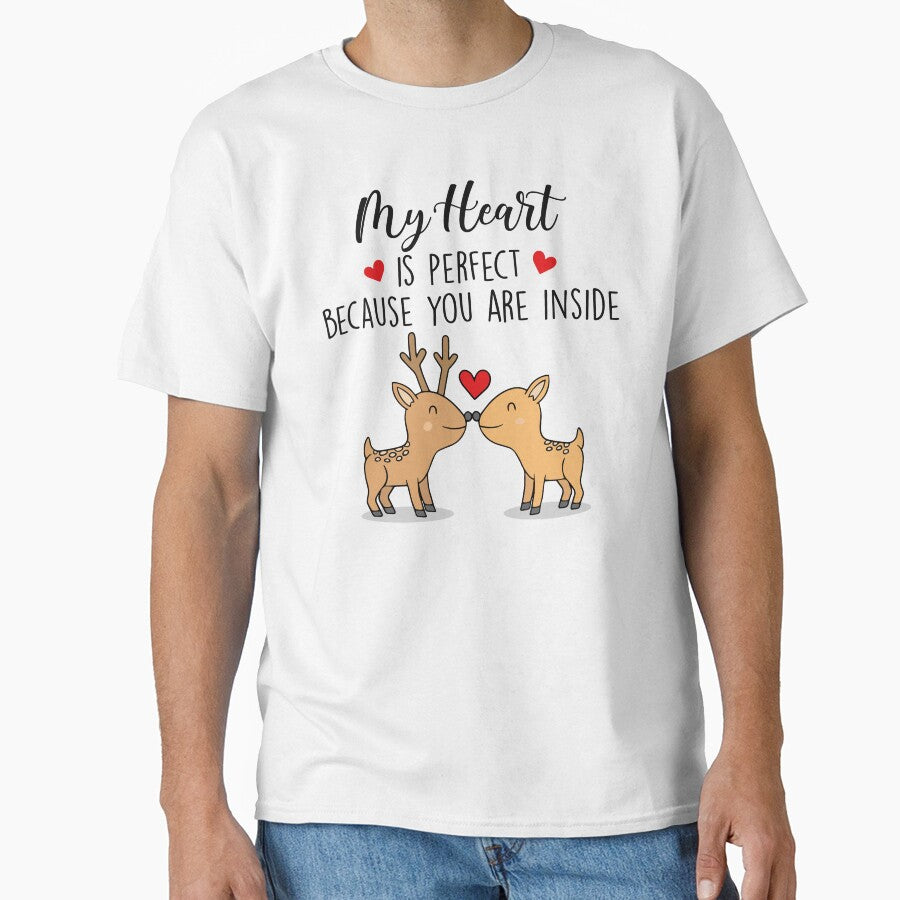 My Heart Is Perfect Because You Are Inside - Funny Couple Gift by SunsetGloww