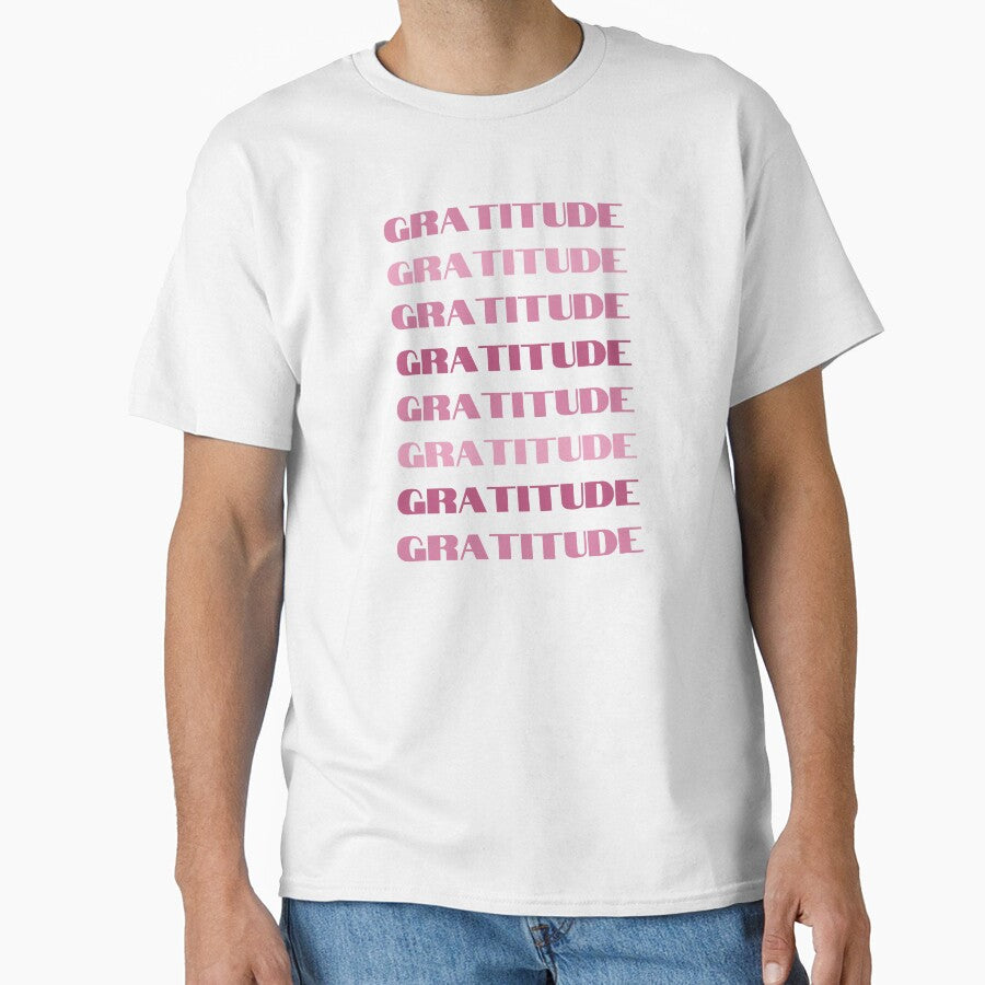 Gratitude Pink Repeating Gradient Word by NinniSilver
