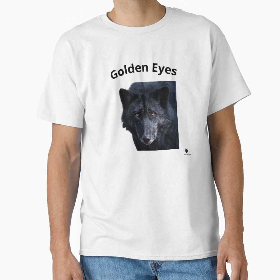 Golden Eyes | Black Wolf Portrait by Bwolf1956