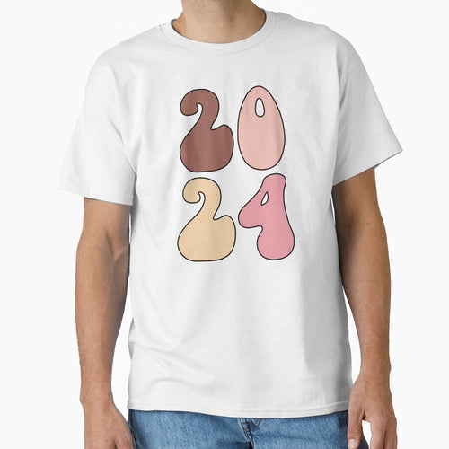 2024 - Happy New Year Cute Retro Groovy Celebration (Pastel Design) by Spiprinto