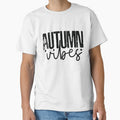 Autumn Vibes - Cute Fall Season Retro Vintage Aesthetic Leaves Nature Pumpkin Spice Lover Gift by FuzionRaptor